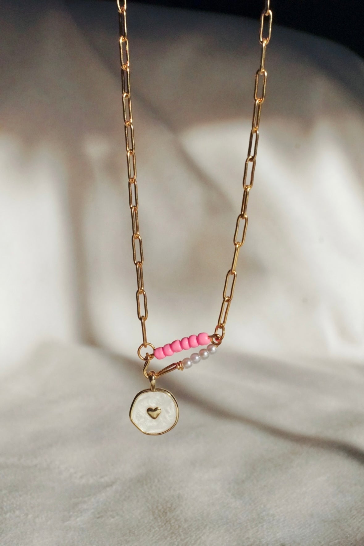 Heart Pin Necklace