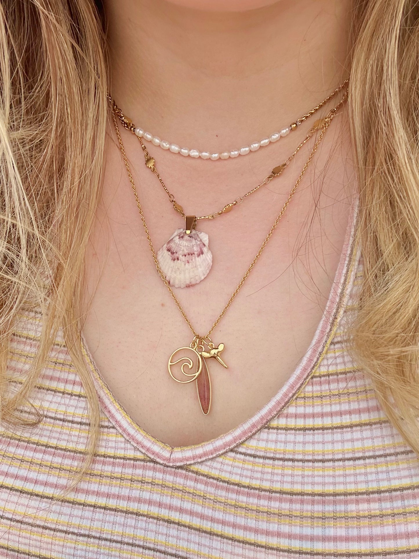 surf charm necklace